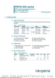 PDTA143XE datasheet pdf Nexperia