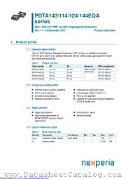 PDTA144EQA datasheet pdf Nexperia
