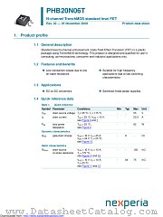 PHB20N06T datasheet pdf Nexperia