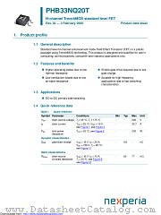 PHB33NQ20T datasheet pdf Nexperia