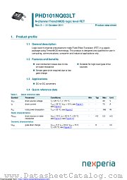 PHD101NQ03LT datasheet pdf Nexperia