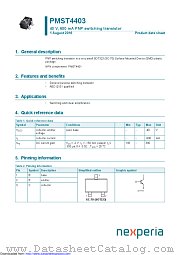 PMST4403 datasheet pdf Nexperia