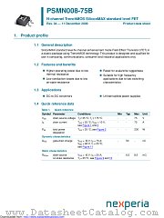 PSMN008-75B datasheet pdf Nexperia