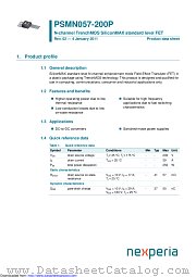 PSMN057-200P datasheet pdf Nexperia