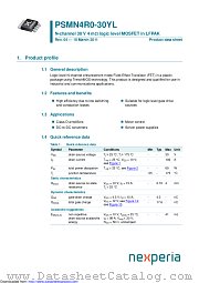 PSMN4R0-30YL datasheet pdf Nexperia
