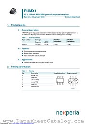 PUMX1 datasheet pdf Nexperia