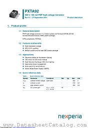 PXTA92 datasheet pdf Nexperia