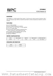 CF5008A1-2 datasheet pdf Nippon Precision Circuits Inc