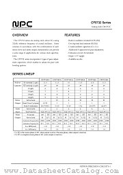 CF5732FA datasheet pdf Nippon Precision Circuits Inc