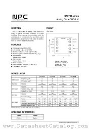 CF5741AB datasheet pdf Nippon Precision Circuits Inc