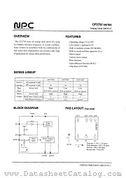 CF5750A datasheet pdf Nippon Precision Circuits Inc