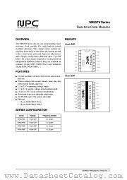 NR8576BA datasheet pdf Nippon Precision Circuits Inc