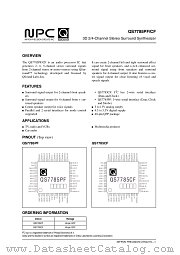 QS7785CF datasheet pdf Nippon Precision Circuits Inc