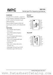 SM5158A datasheet pdf Nippon Precision Circuits Inc