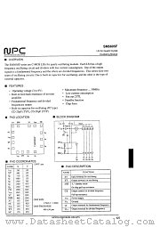 SM5605FC datasheet pdf Nippon Precision Circuits Inc