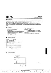 SM5623N datasheet pdf Nippon Precision Circuits Inc