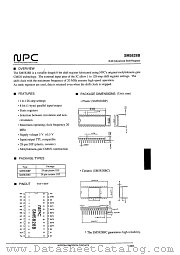 SM5828B datasheet pdf Nippon Precision Circuits Inc