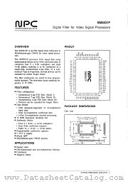 SM5831F datasheet pdf Nippon Precision Circuits Inc