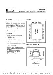 SM5833AF datasheet pdf Nippon Precision Circuits Inc