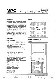 SM5834AG datasheet pdf Nippon Precision Circuits Inc
