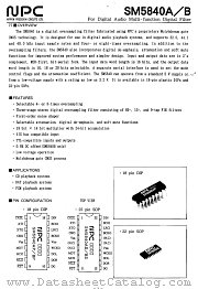 SM5840B datasheet pdf Nippon Precision Circuits Inc
