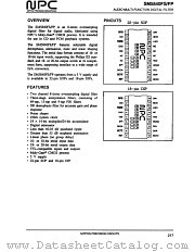 SM5840FP datasheet pdf Nippon Precision Circuits Inc