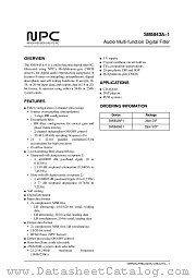 SM5843A datasheet pdf Nippon Precision Circuits Inc