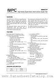 SM5847AF datasheet pdf Nippon Precision Circuits Inc