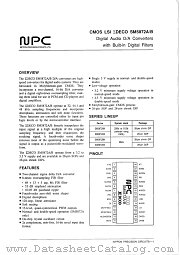 SM5872AS datasheet pdf Nippon Precision Circuits Inc
