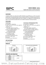 SM5883BS datasheet pdf Nippon Precision Circuits Inc
