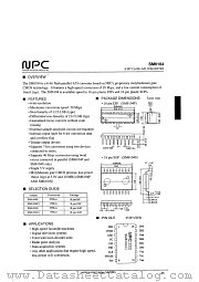 SM6104 datasheet pdf Nippon Precision Circuits Inc
