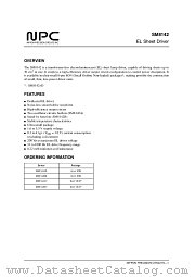 SM8142 datasheet pdf Nippon Precision Circuits Inc