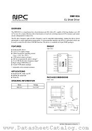 SM8143A datasheet pdf Nippon Precision Circuits Inc
