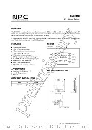 SM8144BV datasheet pdf Nippon Precision Circuits Inc
