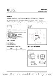 SM8145A datasheet pdf Nippon Precision Circuits Inc