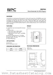 SM8706A datasheet pdf Nippon Precision Circuits Inc