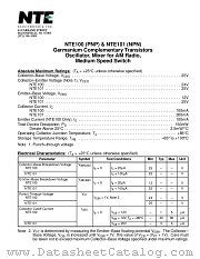 NTE100 datasheet pdf NTE Electronics