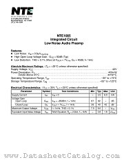 NTE1085 datasheet pdf NTE Electronics