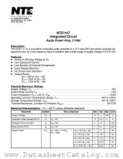 NTE1117 datasheet pdf NTE Electronics