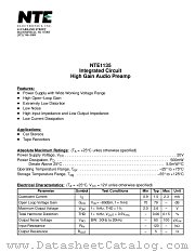 NTE1135 datasheet pdf NTE Electronics