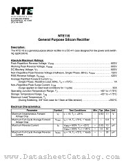 NTE116 datasheet pdf NTE Electronics