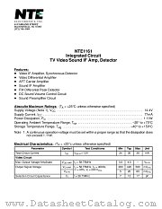 NTE1161 datasheet pdf NTE Electronics