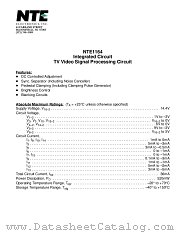 NTE1164 datasheet pdf NTE Electronics