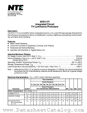 NTE1177 datasheet pdf NTE Electronics
