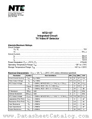 NTE1187 datasheet pdf NTE Electronics