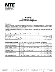 NTE1208 datasheet pdf NTE Electronics