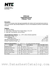 NTE1210 datasheet pdf NTE Electronics