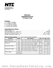 NTE1213 datasheet pdf NTE Electronics