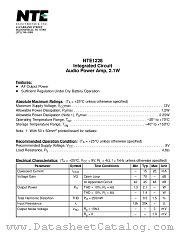 NTE1228 datasheet pdf NTE Electronics