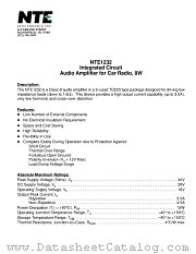 NTE1232 datasheet pdf NTE Electronics